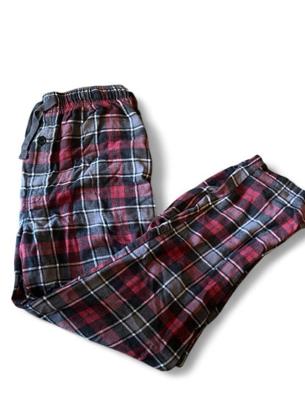 Mens Size Medium (32-34) Flannel Fruit of the Loom plaid pajama pants